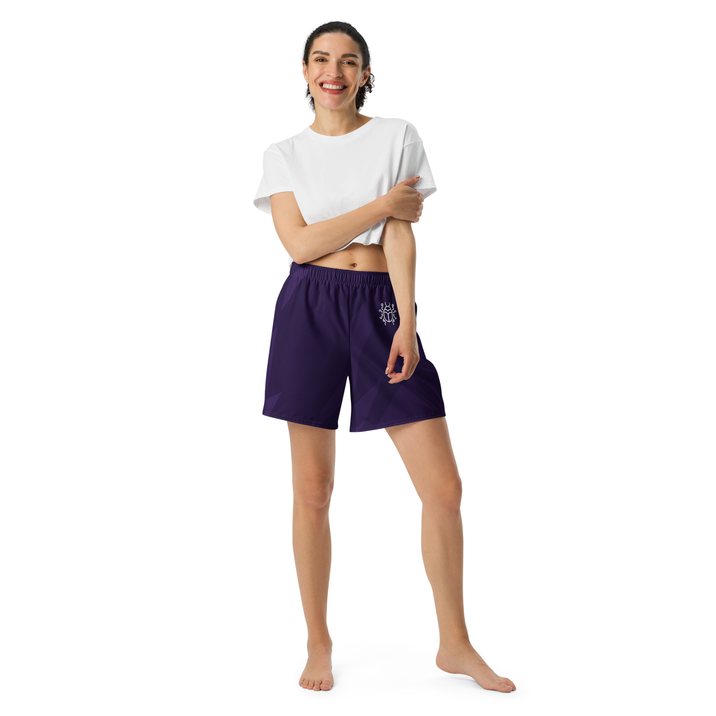 Elemental Flow Athletic Long Shorts - Designed by AI