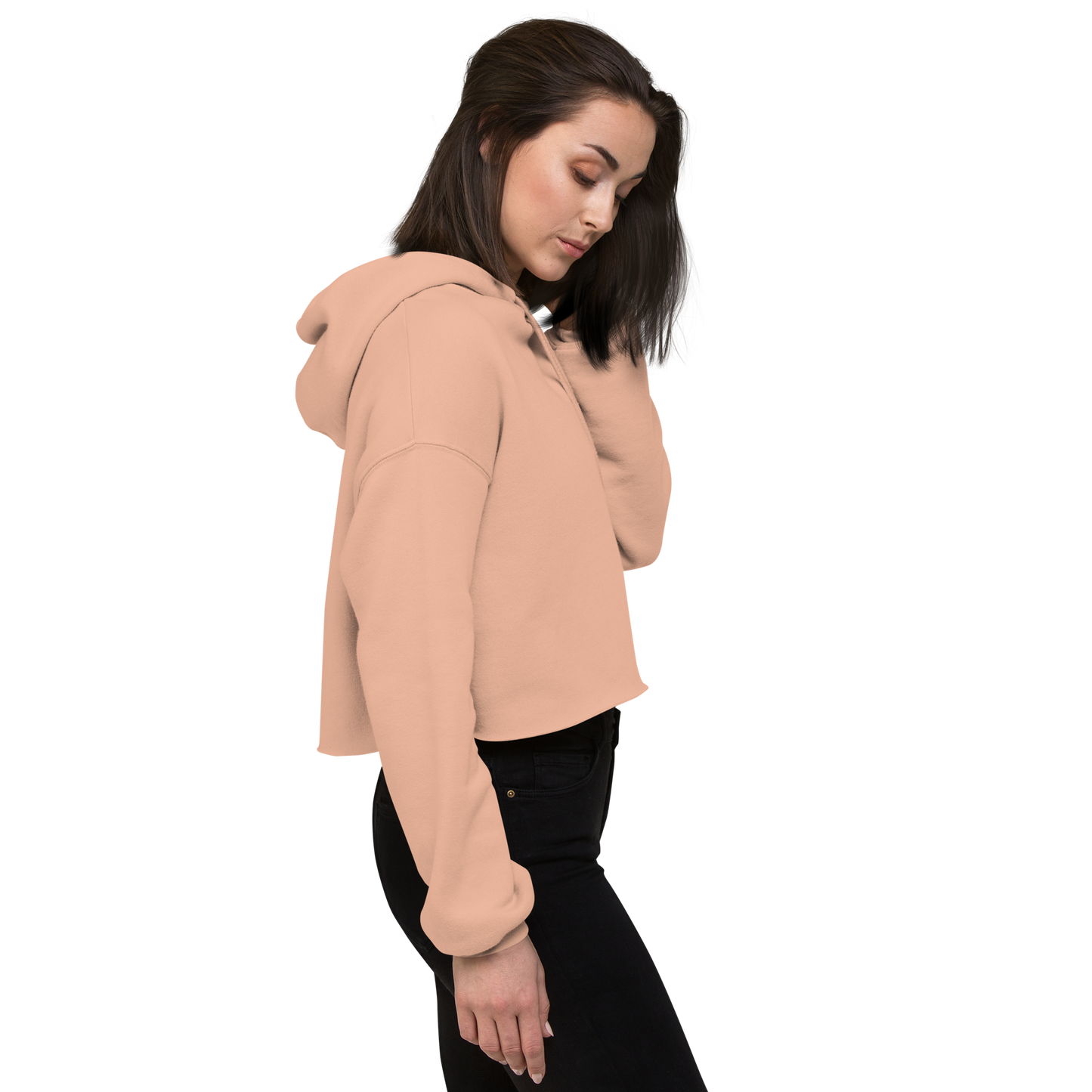 "Prismatic Geometry" Women's Crop Hoodie - Designed by AI