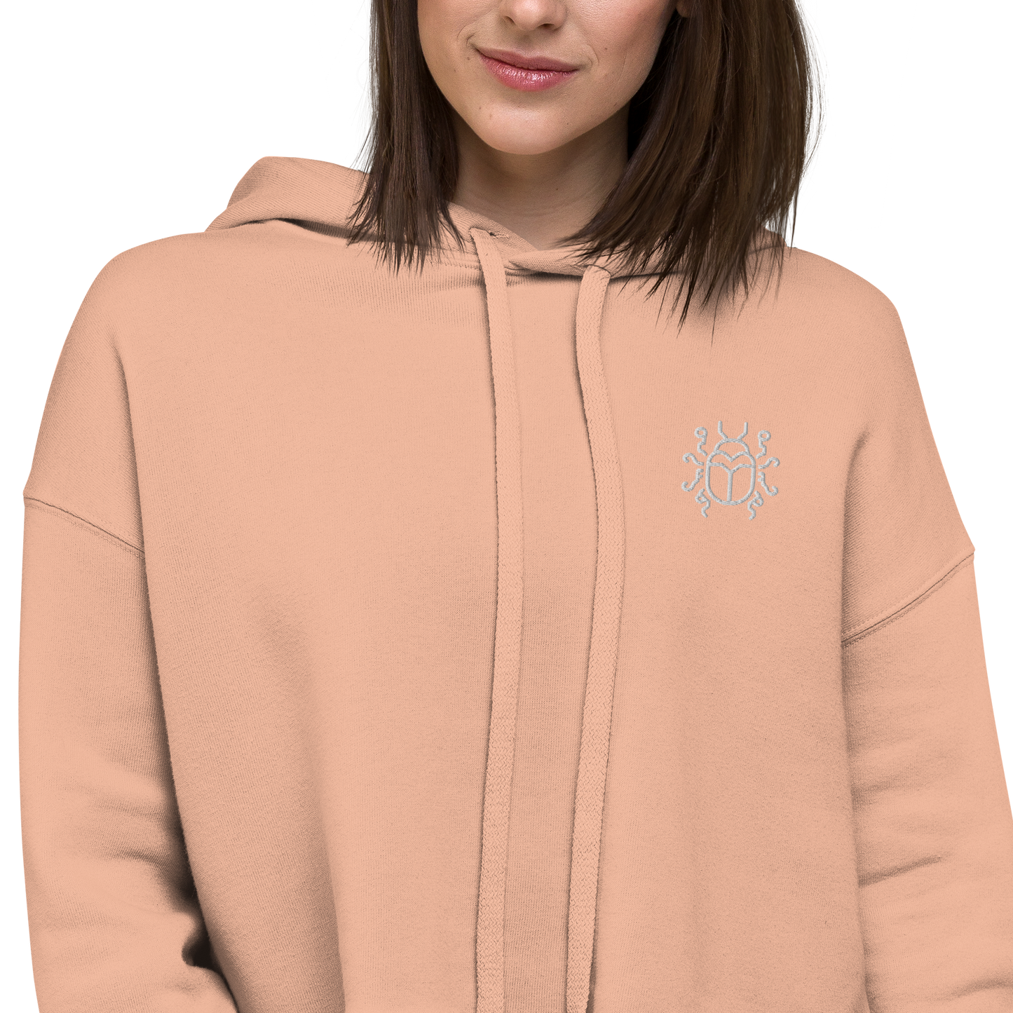 "Prismatic Geometry" Women's Crop Hoodie - Designed by AI