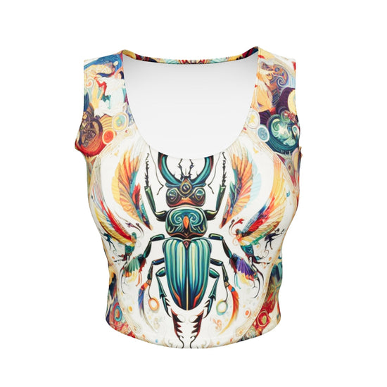 AuraFloral Beetle Crop Top